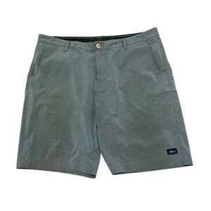 Pelagic Mako Hybrid Shorts Mens 40 Slate Blue Gray Fishing Boardshorts Stretch